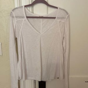 Free People White Intimates long sleeve NWOT